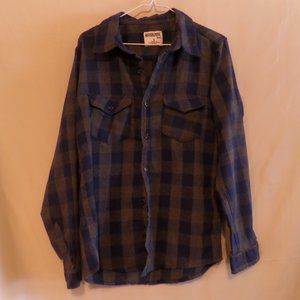 Mission Ridge Men’s Blue/Gray Flannel Shirt – Size Medium